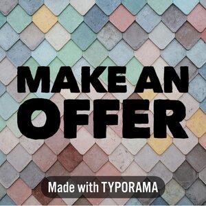 Make an offer on items that you like/love ❤️